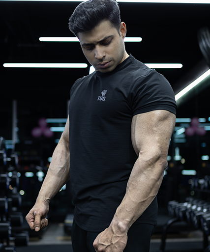 Gym T-shirt for Men TUG is India’s fastest growing Gym T-shirt for men Buy sports wear, gym gear & offering Gym dress for men like Gym t-shirts, oversized t shirt, compression fits, hoodies.